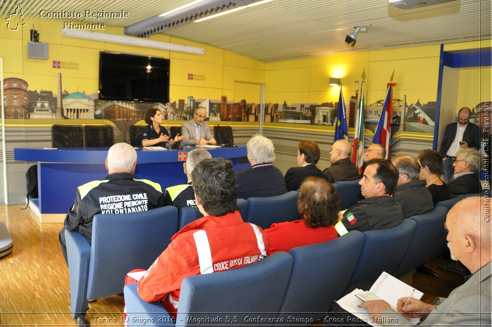 Torino 10 Giugno 2016 - Magnitudo 5,5 Conferenza Stampa - Croce Rossa Italiana- Comitato Regionale del Piemonte