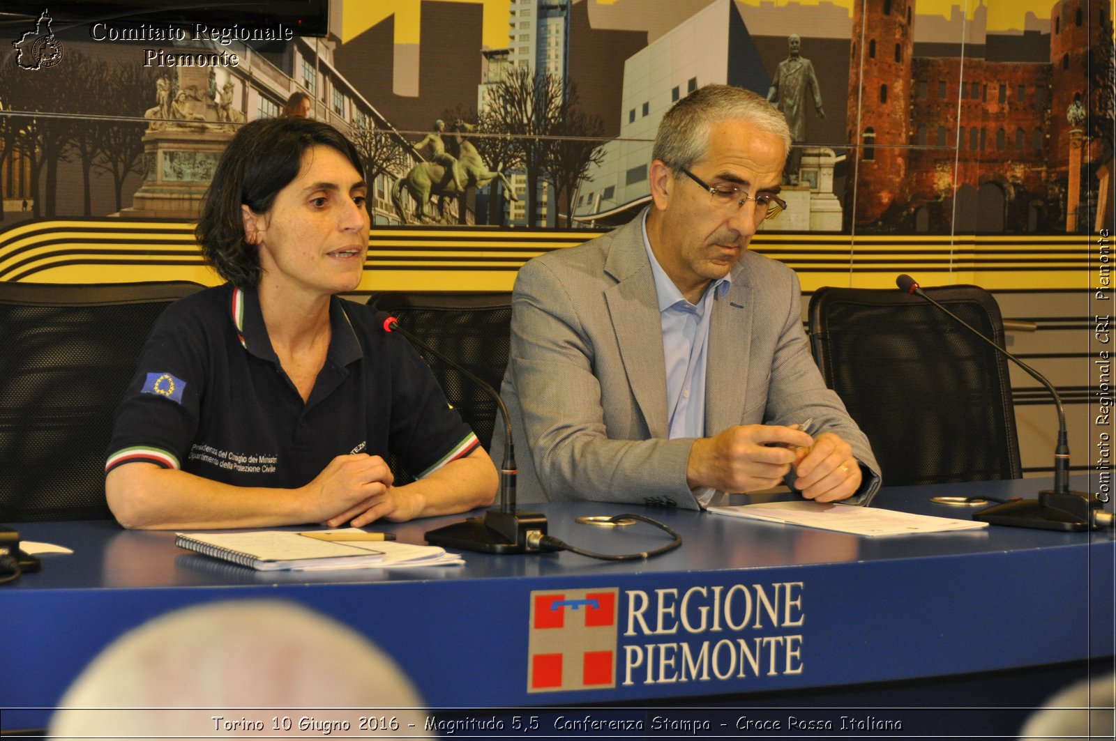 Torino 10 Giugno 2016 - Magnitudo 5,5 Conferenza Stampa - Croce Rossa Italiana- Comitato Regionale del Piemonte