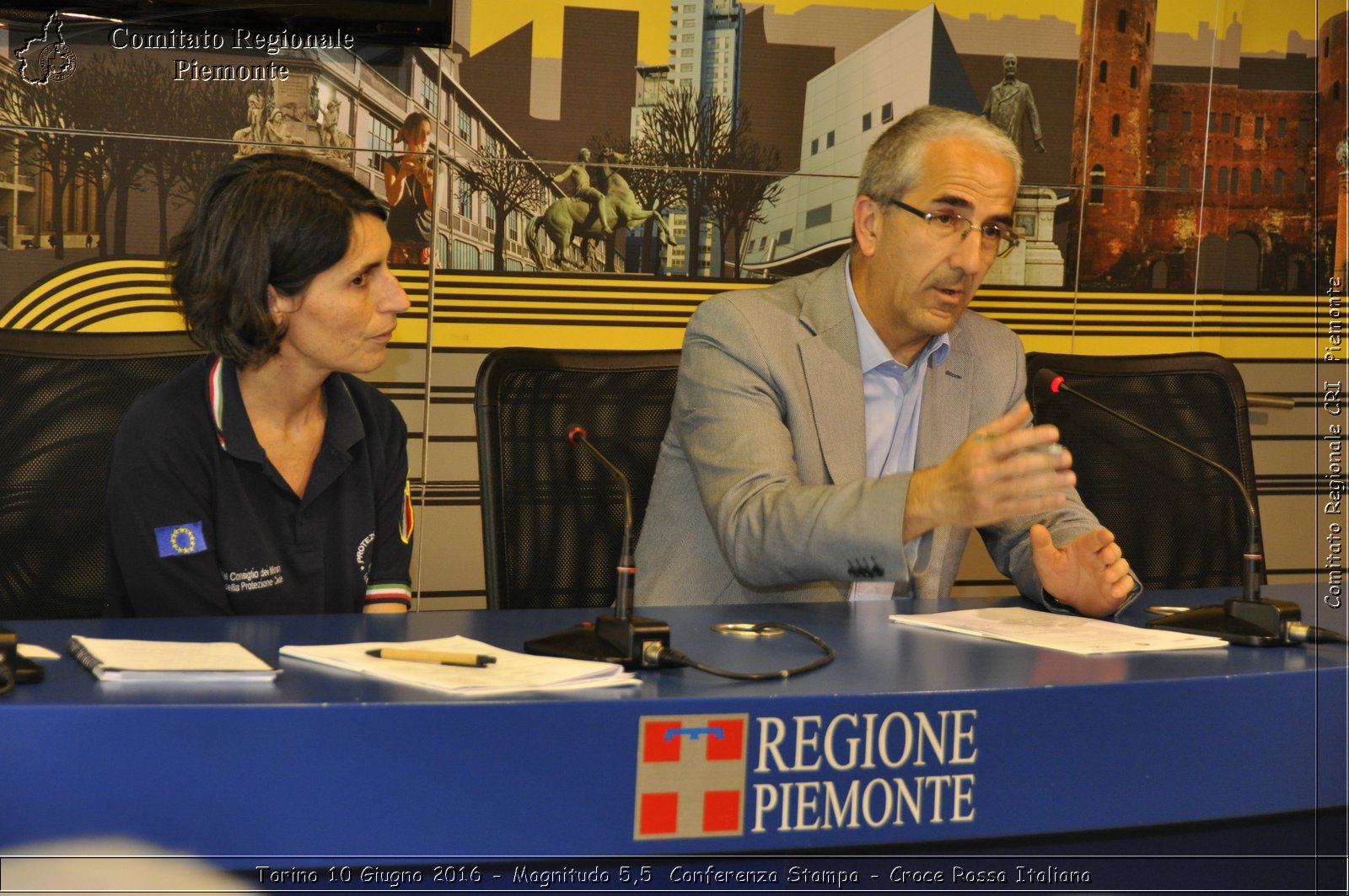 Torino 10 Giugno 2016 - Magnitudo 5,5 Conferenza Stampa - Croce Rossa Italiana- Comitato Regionale del Piemonte