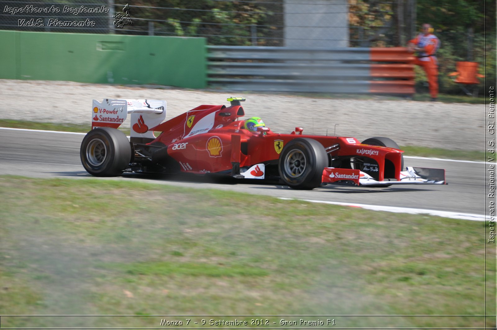 Monza 7 - 9 Settembre 2012 - Gran Premio F1 - Croce Rossa Italiana - Ispettorato Regionale Volontari del Soccorso del Piemonte