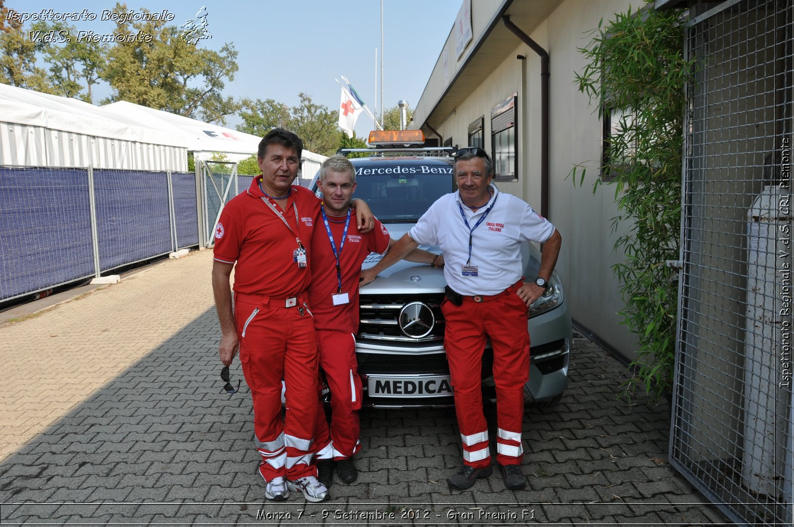 Monza 7 - 9 Settembre 2012 - Gran Premio F1 - Croce Rossa Italiana - Ispettorato Regionale Volontari del Soccorso del Piemonte