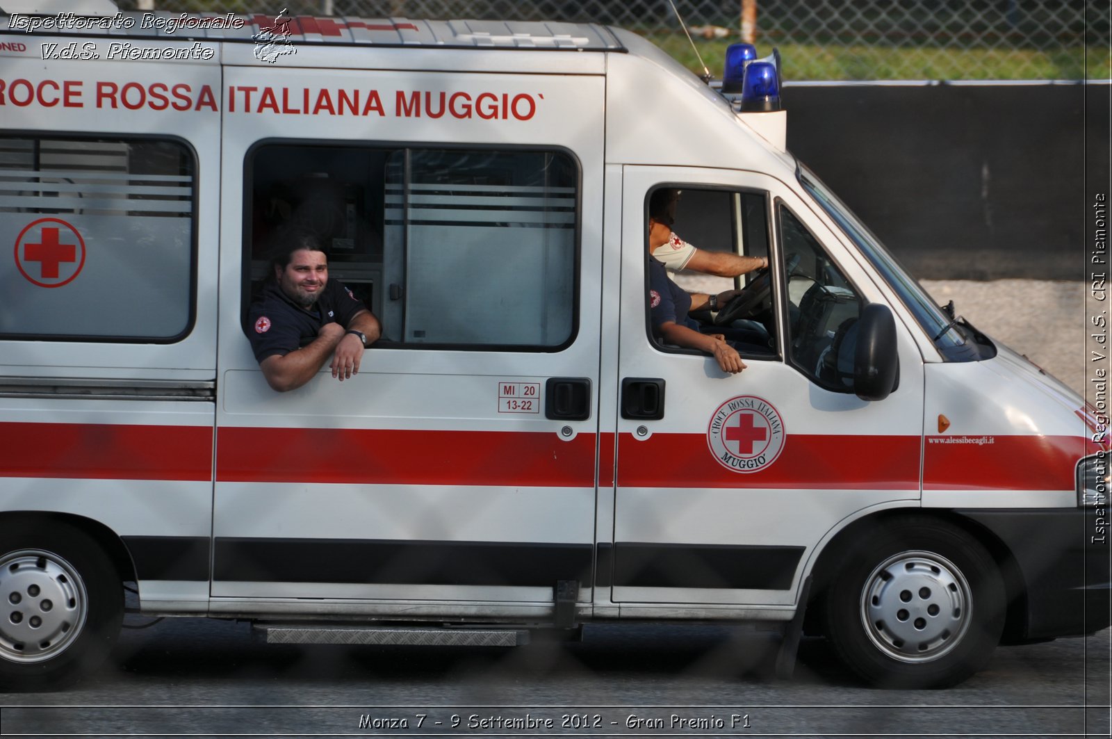 Monza 7 - 9 Settembre 2012 - Gran Premio F1 - Croce Rossa Italiana - Ispettorato Regionale Volontari del Soccorso del Piemonte