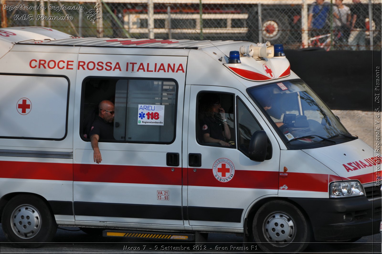 Monza 7 - 9 Settembre 2012 - Gran Premio F1 - Croce Rossa Italiana - Ispettorato Regionale Volontari del Soccorso del Piemonte