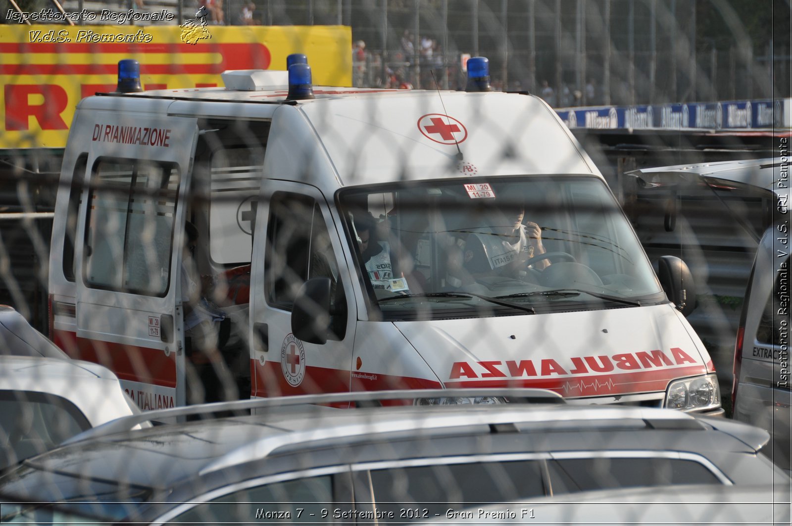 Monza 7 - 9 Settembre 2012 - Gran Premio F1 - Croce Rossa Italiana - Ispettorato Regionale Volontari del Soccorso del Piemonte