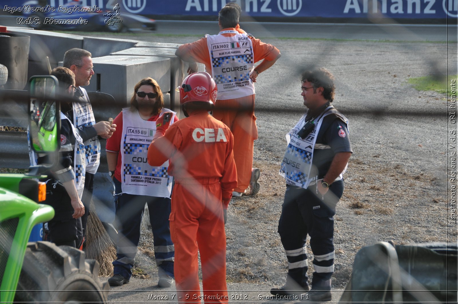 Monza 7 - 9 Settembre 2012 - Gran Premio F1 - Croce Rossa Italiana - Ispettorato Regionale Volontari del Soccorso del Piemonte