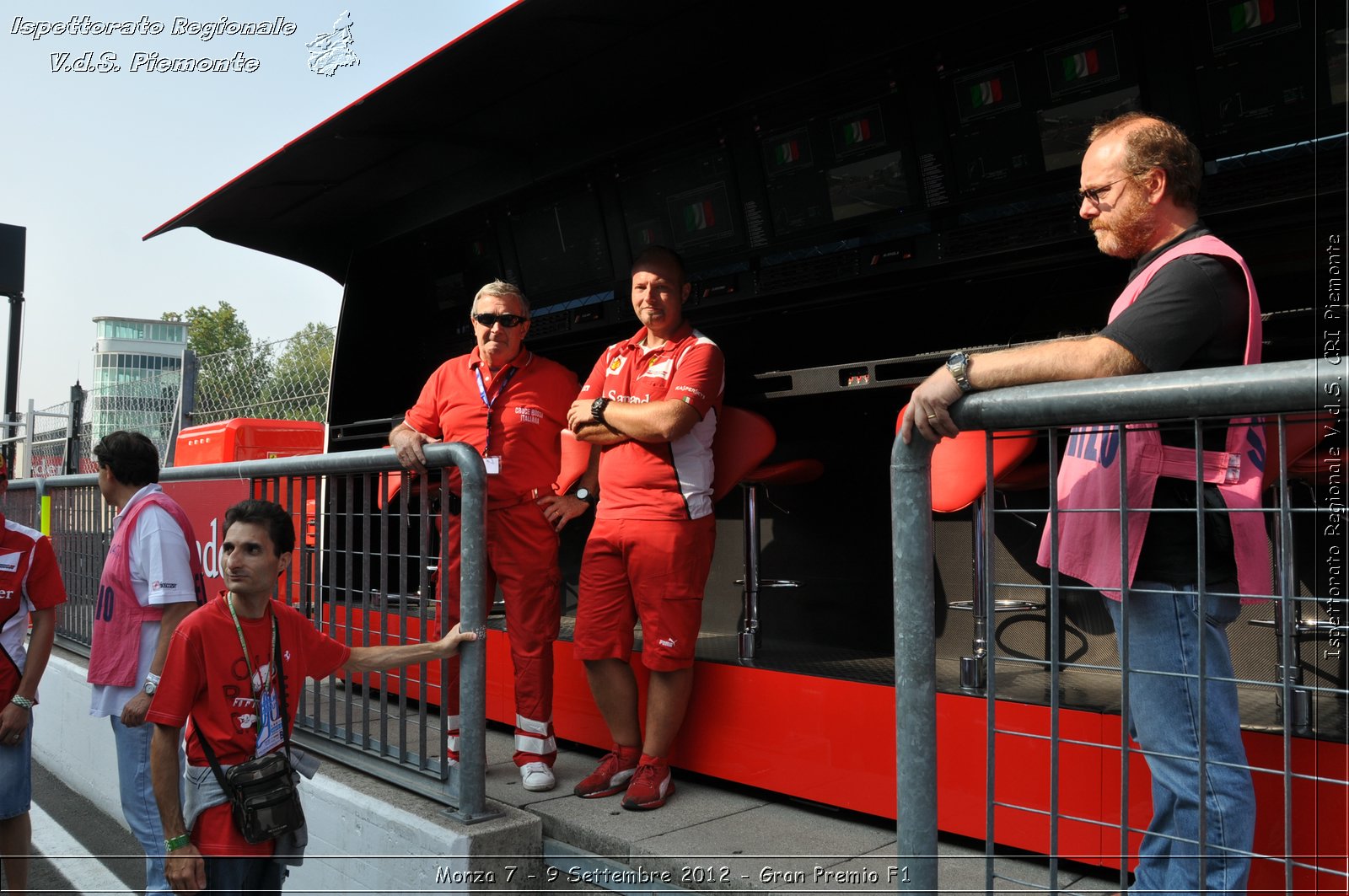 Monza 7 - 9 Settembre 2012 - Gran Premio F1 - Croce Rossa Italiana - Ispettorato Regionale Volontari del Soccorso del Piemonte