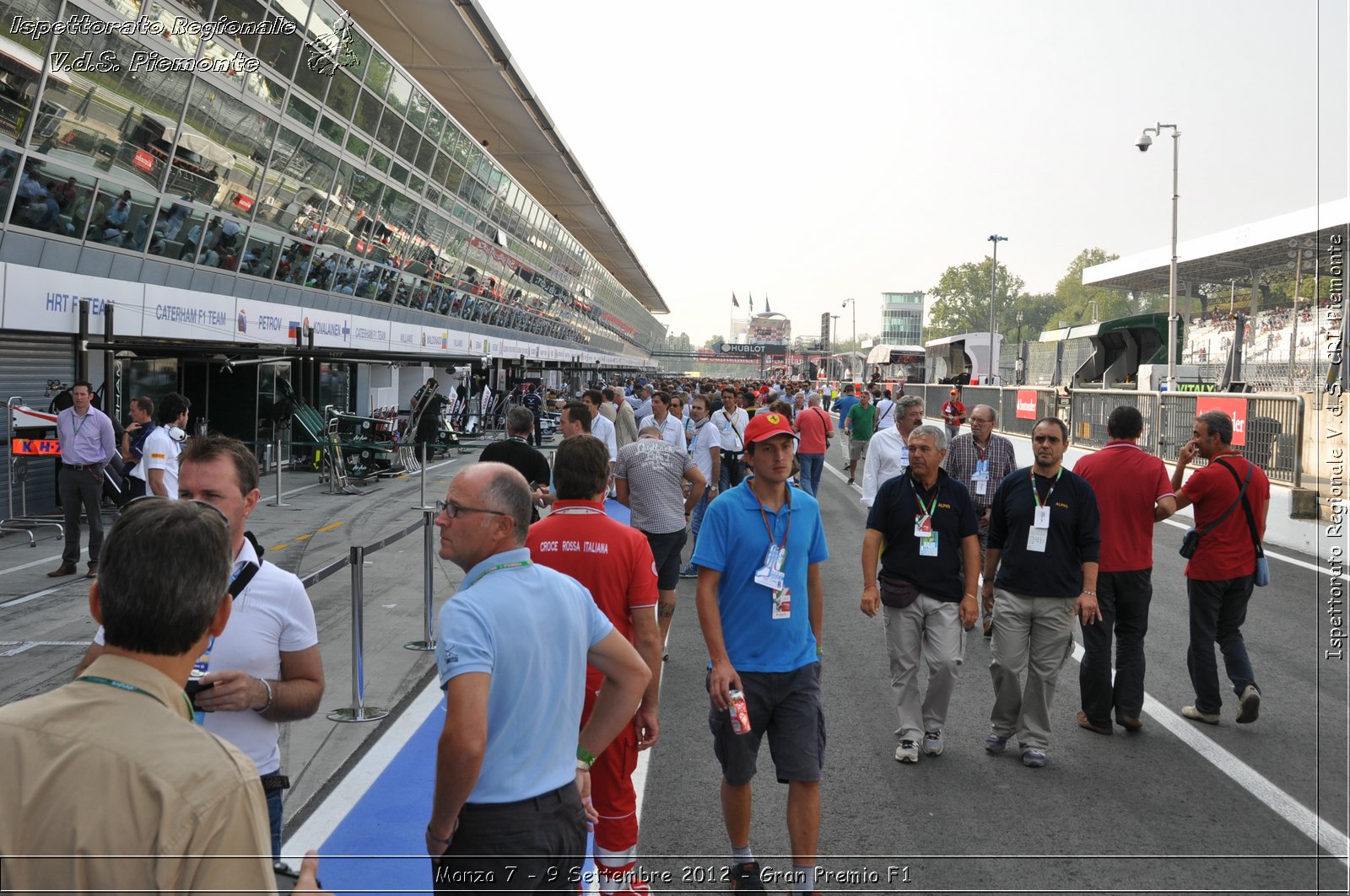 Monza 7 - 9 Settembre 2012 - Gran Premio F1 - Croce Rossa Italiana - Ispettorato Regionale Volontari del Soccorso del Piemonte