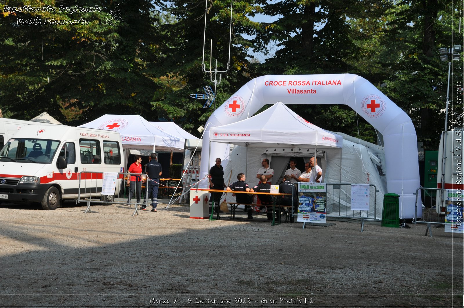 Monza 7 - 9 Settembre 2012 - Gran Premio F1 - Croce Rossa Italiana - Ispettorato Regionale Volontari del Soccorso del Piemonte