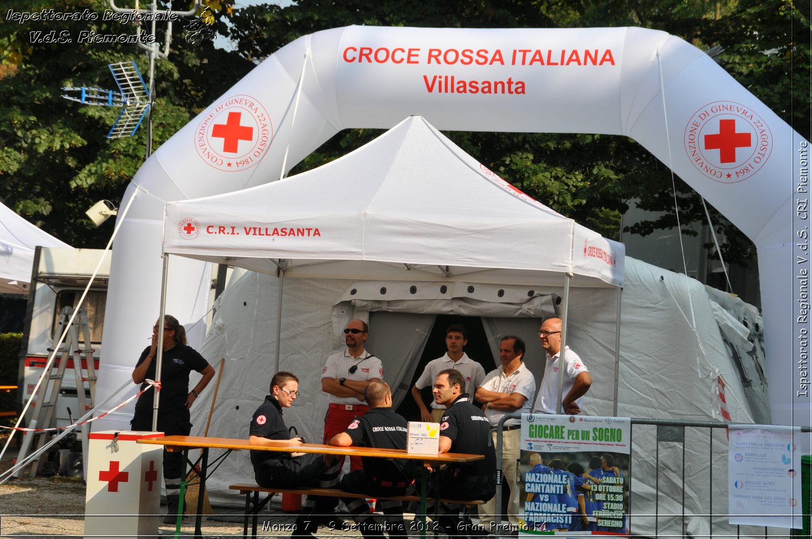 Monza 7 - 9 Settembre 2012 - Gran Premio F1 - Croce Rossa Italiana - Ispettorato Regionale Volontari del Soccorso del Piemonte