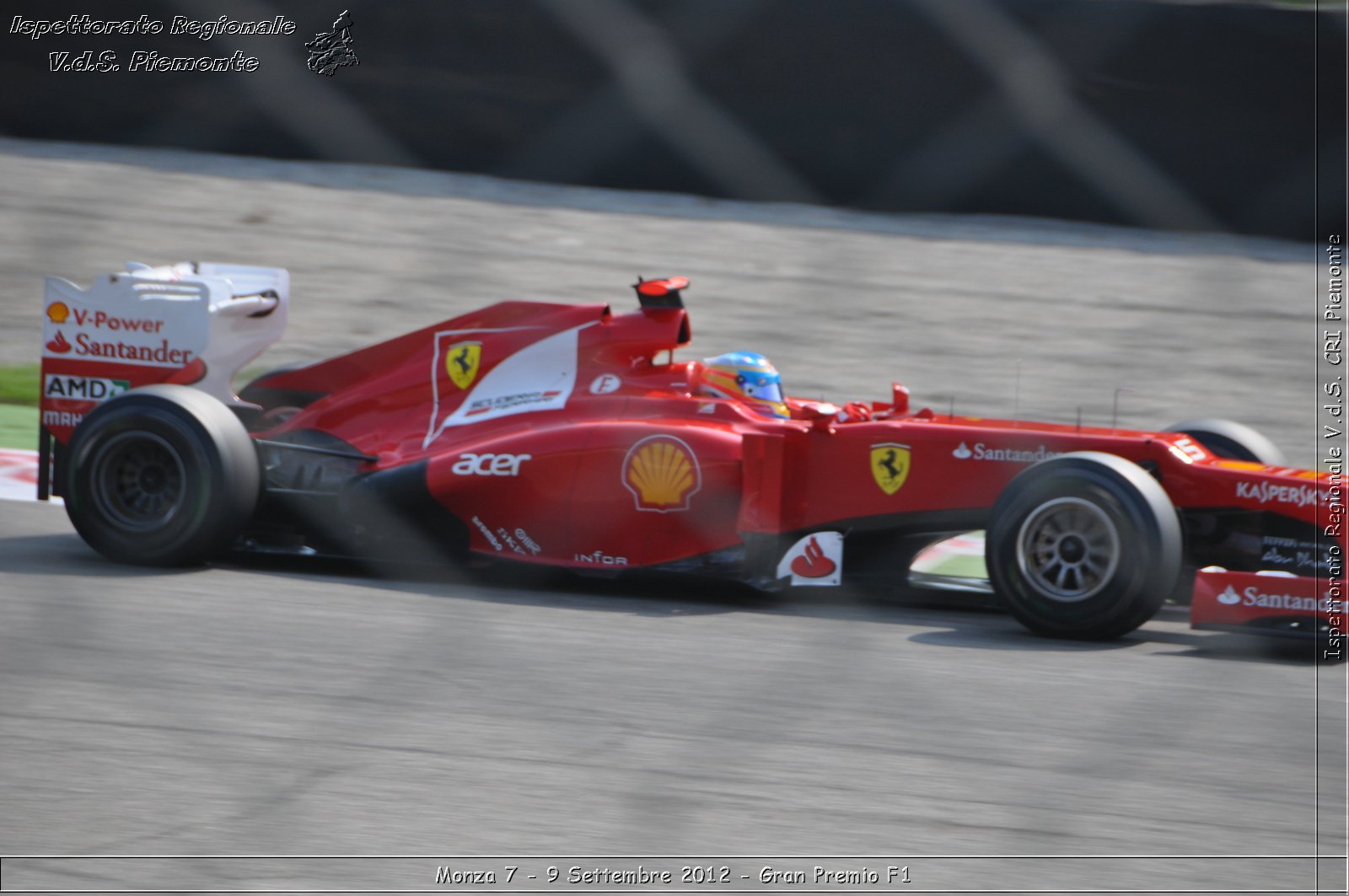 Monza 7 - 9 Settembre 2012 - Gran Premio F1 - Croce Rossa Italiana - Ispettorato Regionale Volontari del Soccorso del Piemonte