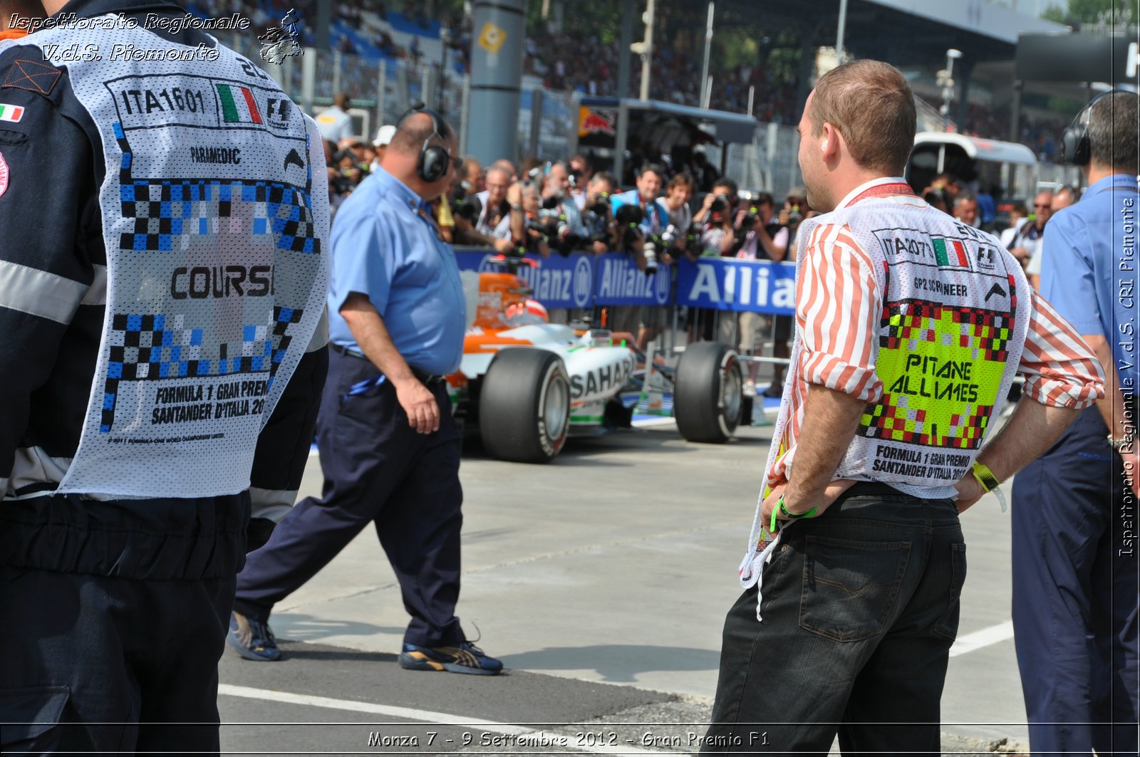 Monza 7 - 9 Settembre 2012 - Gran Premio F1 - Croce Rossa Italiana - Ispettorato Regionale Volontari del Soccorso del Piemonte