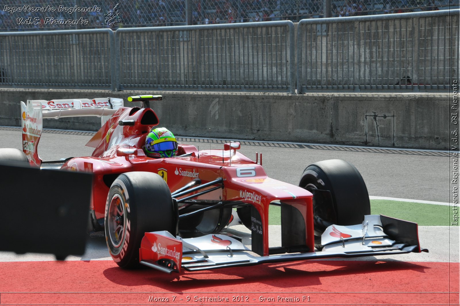 Monza 7 - 9 Settembre 2012 - Gran Premio F1 - Croce Rossa Italiana - Ispettorato Regionale Volontari del Soccorso del Piemonte