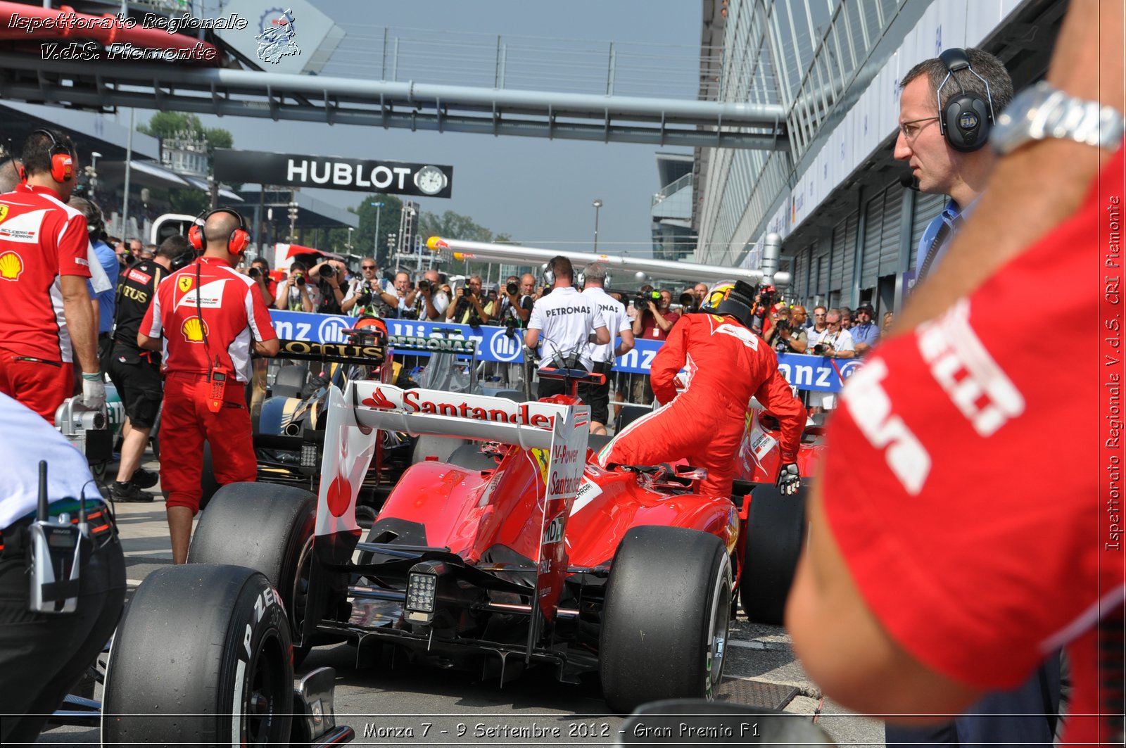 Monza 7 - 9 Settembre 2012 - Gran Premio F1 - Croce Rossa Italiana - Ispettorato Regionale Volontari del Soccorso del Piemonte