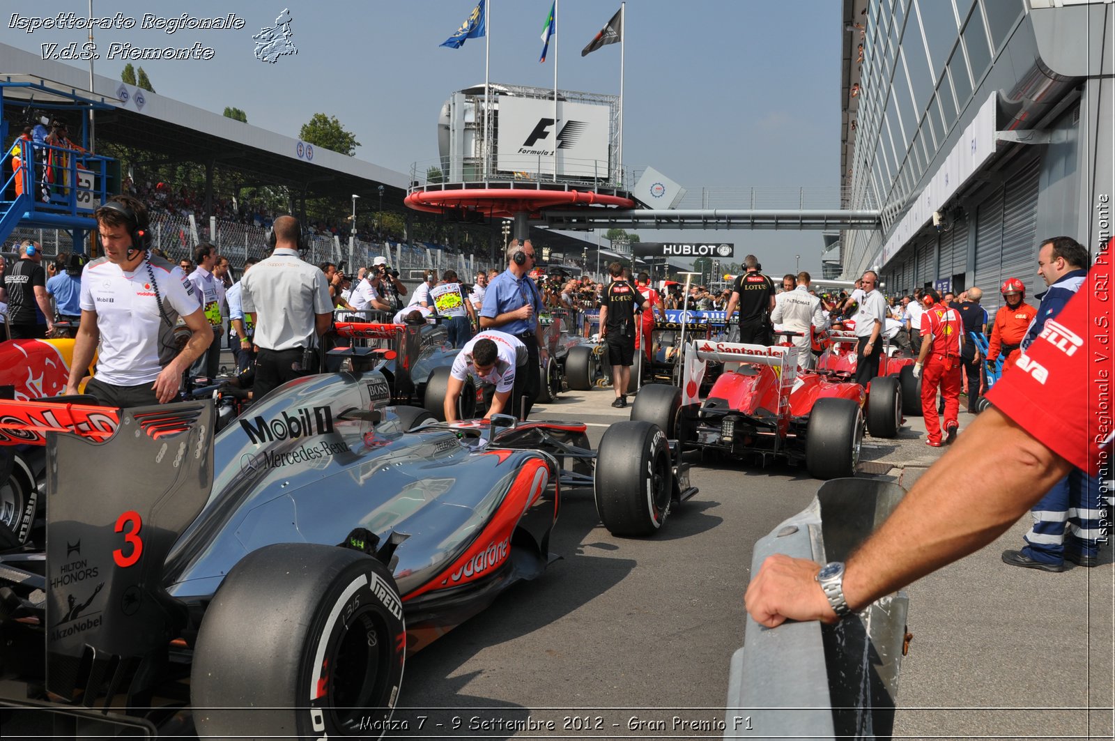 Monza 7 - 9 Settembre 2012 - Gran Premio F1 - Croce Rossa Italiana - Ispettorato Regionale Volontari del Soccorso del Piemonte