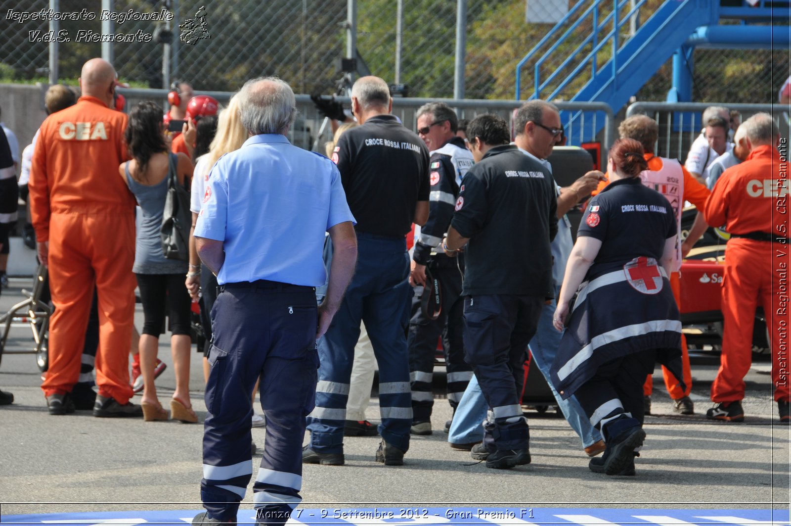 Monza 7 - 9 Settembre 2012 - Gran Premio F1 - Croce Rossa Italiana - Ispettorato Regionale Volontari del Soccorso del Piemonte