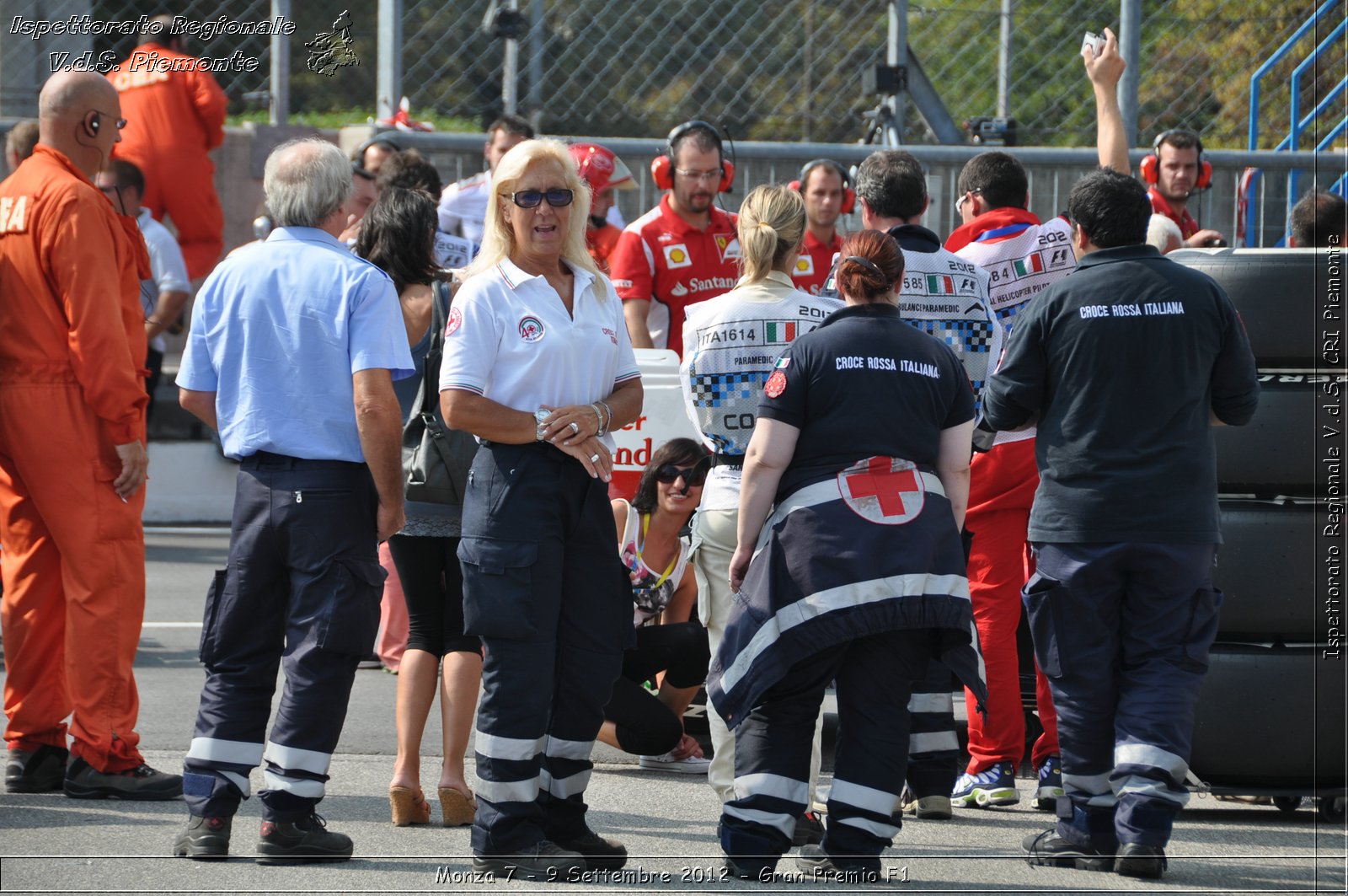 Monza 7 - 9 Settembre 2012 - Gran Premio F1 - Croce Rossa Italiana - Ispettorato Regionale Volontari del Soccorso del Piemonte