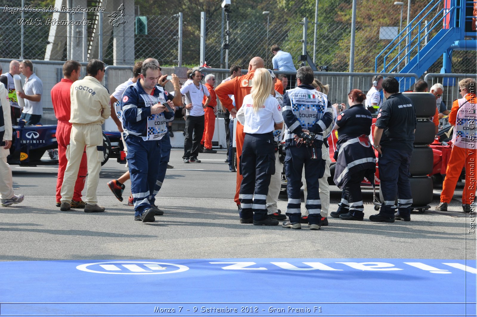 Monza 7 - 9 Settembre 2012 - Gran Premio F1 - Croce Rossa Italiana - Ispettorato Regionale Volontari del Soccorso del Piemonte