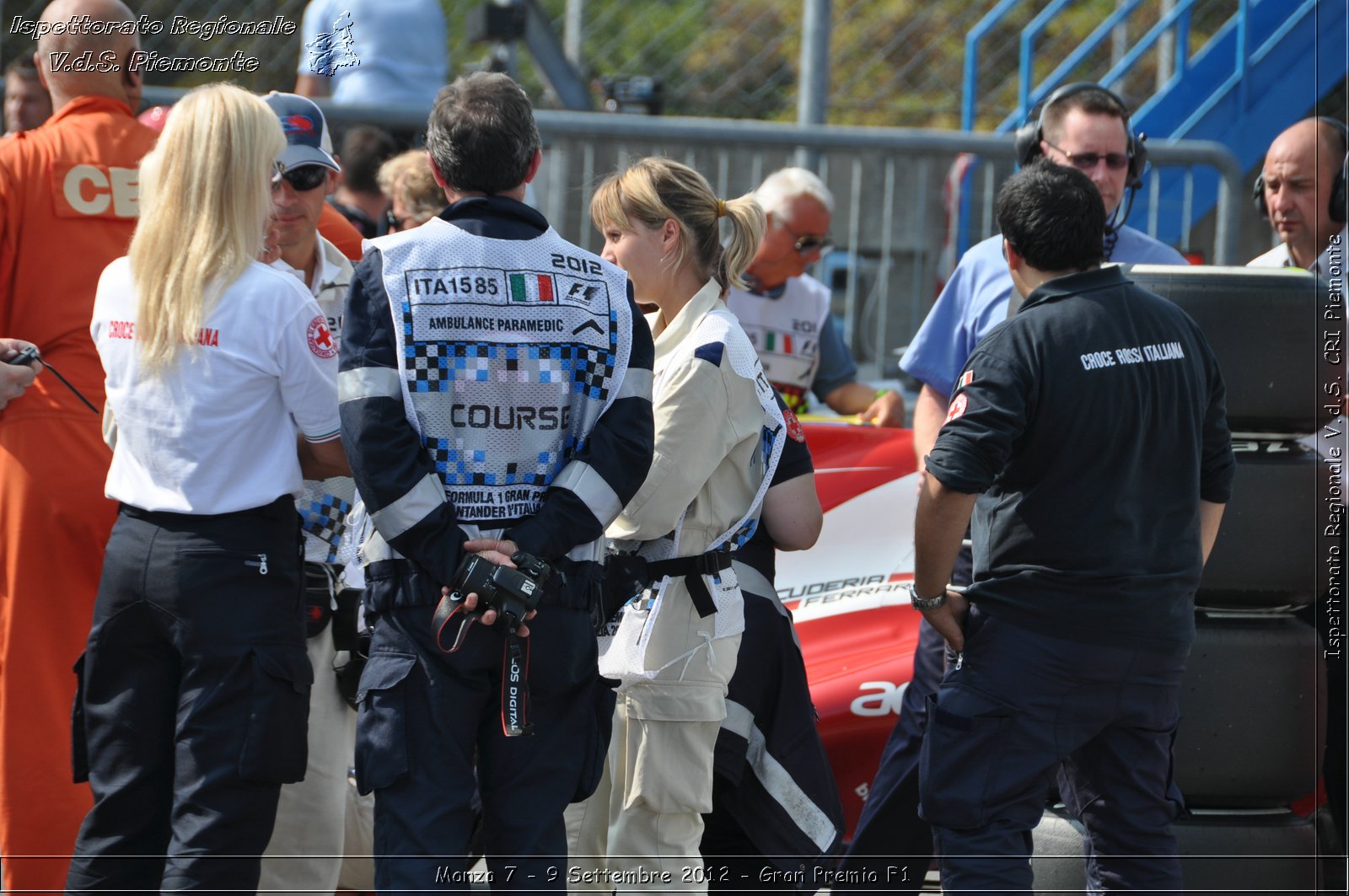 Monza 7 - 9 Settembre 2012 - Gran Premio F1 - Croce Rossa Italiana - Ispettorato Regionale Volontari del Soccorso del Piemonte