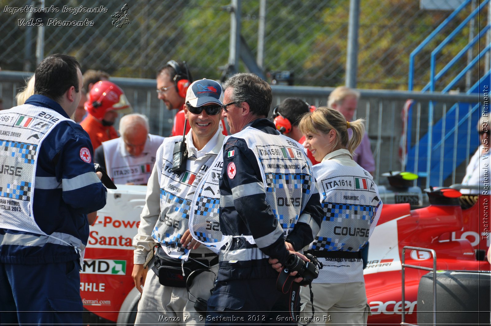 Monza 7 - 9 Settembre 2012 - Gran Premio F1 - Croce Rossa Italiana - Ispettorato Regionale Volontari del Soccorso del Piemonte