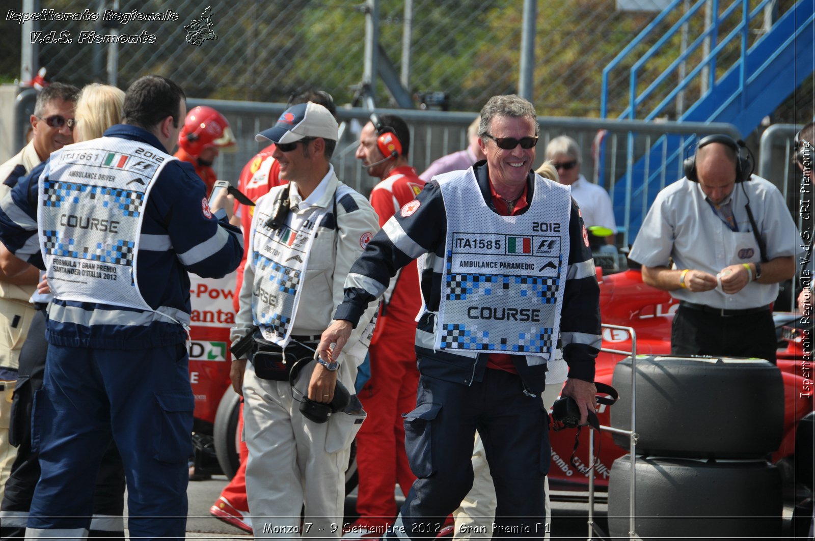 Monza 7 - 9 Settembre 2012 - Gran Premio F1 - Croce Rossa Italiana - Ispettorato Regionale Volontari del Soccorso del Piemonte