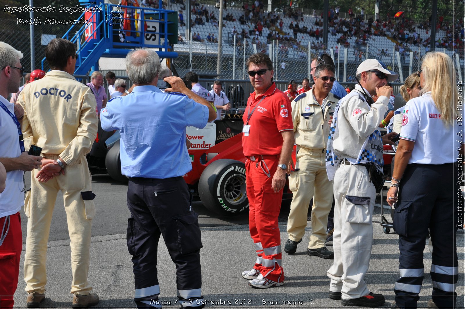 Monza 7 - 9 Settembre 2012 - Gran Premio F1 - Croce Rossa Italiana - Ispettorato Regionale Volontari del Soccorso del Piemonte