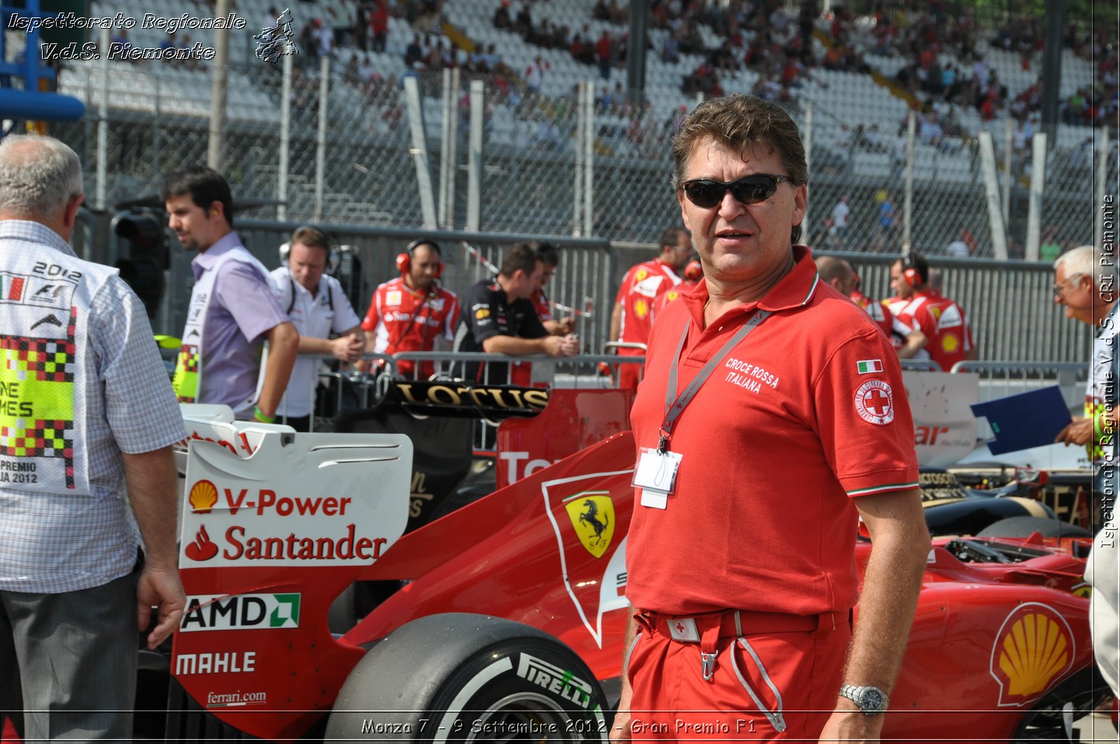 Monza 7 - 9 Settembre 2012 - Gran Premio F1 - Croce Rossa Italiana - Ispettorato Regionale Volontari del Soccorso del Piemonte