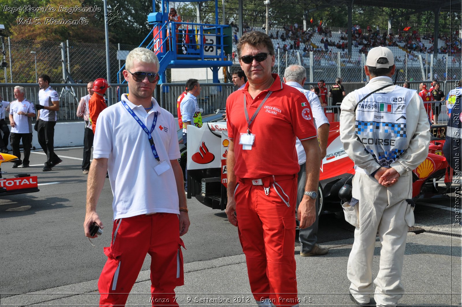 Monza 7 - 9 Settembre 2012 - Gran Premio F1 - Croce Rossa Italiana - Ispettorato Regionale Volontari del Soccorso del Piemonte