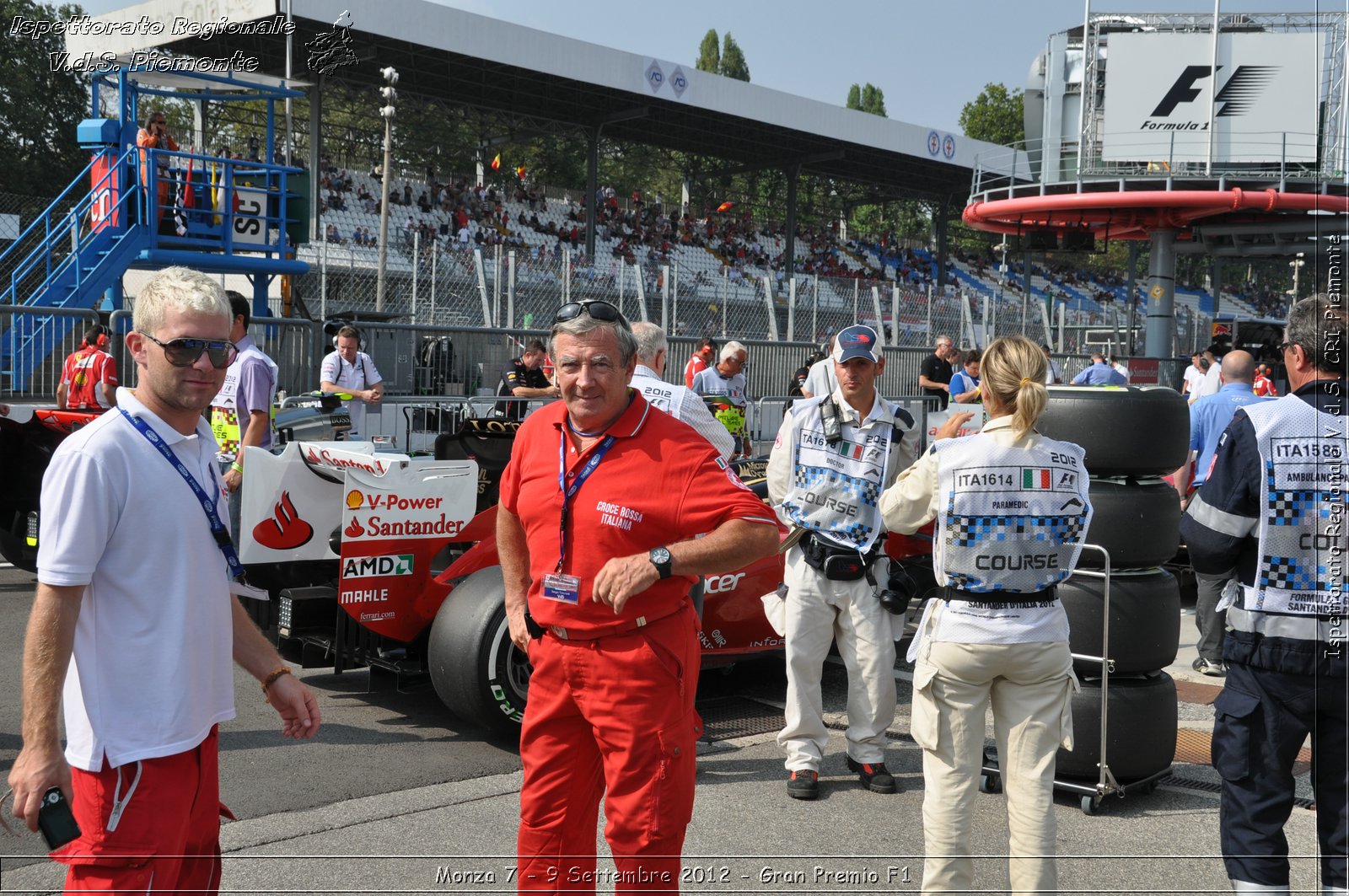 Monza 7 - 9 Settembre 2012 - Gran Premio F1 - Croce Rossa Italiana - Ispettorato Regionale Volontari del Soccorso del Piemonte