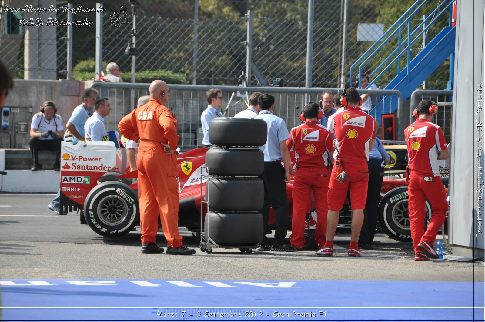 Monza 7 - 9 Settembre 2012 - Gran Premio F1 - Croce Rossa Italiana - Ispettorato Regionale Volontari del Soccorso del Piemonte