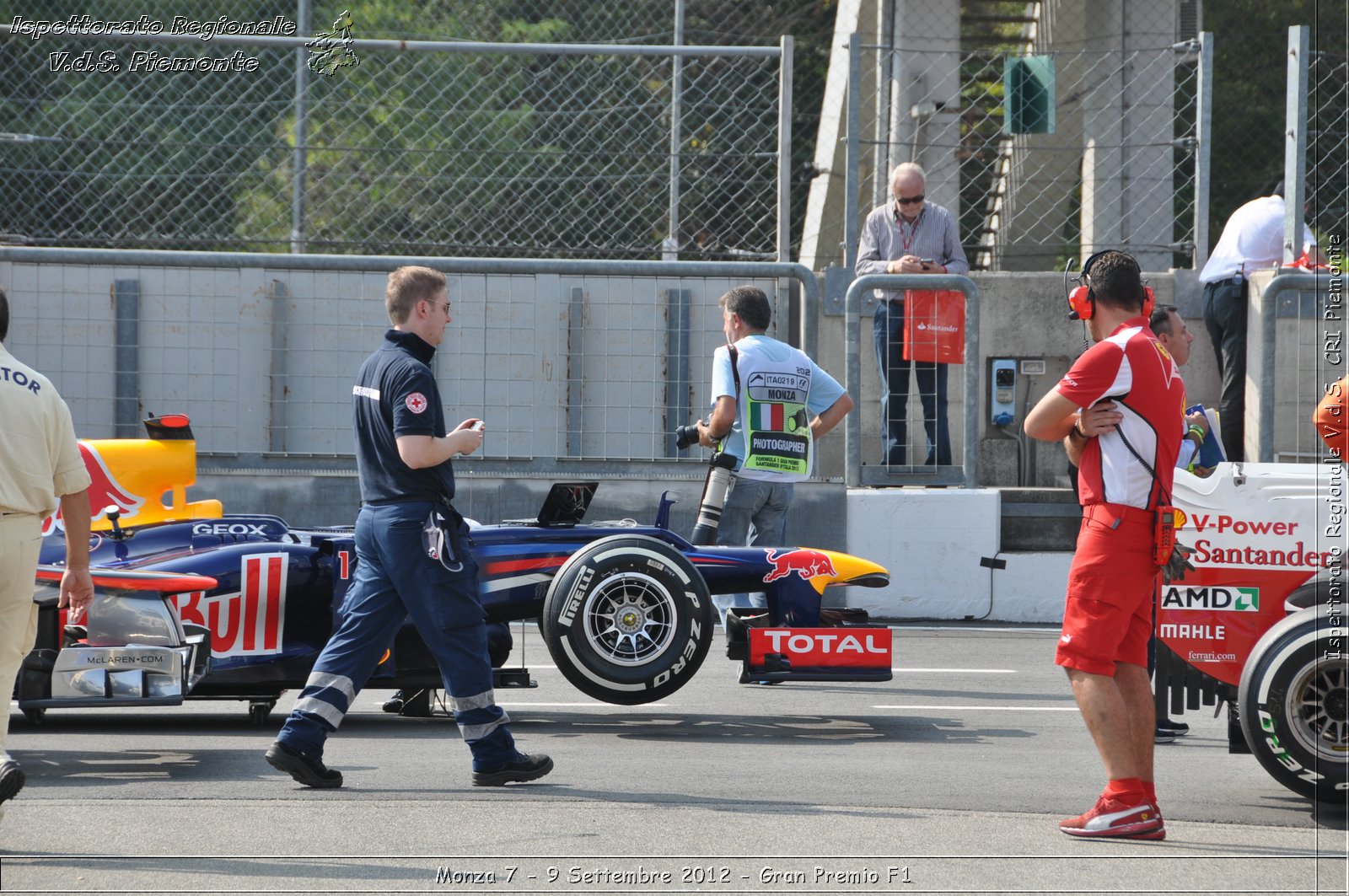 Monza 7 - 9 Settembre 2012 - Gran Premio F1 - Croce Rossa Italiana - Ispettorato Regionale Volontari del Soccorso del Piemonte