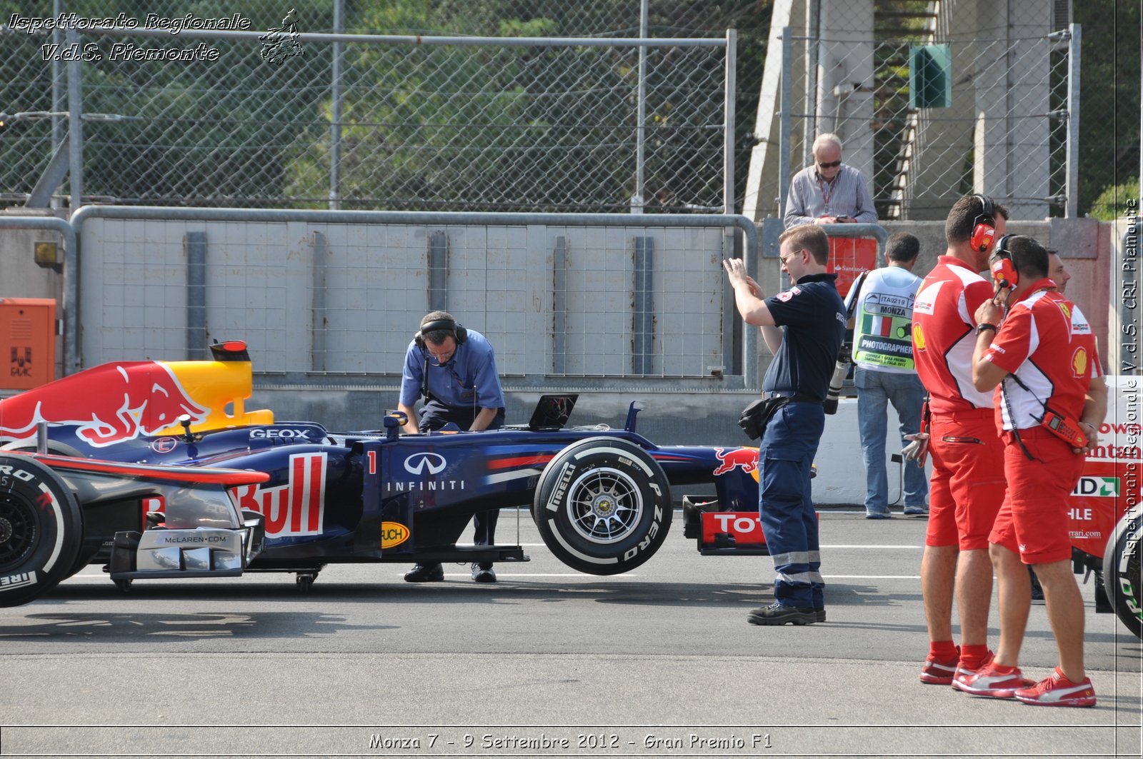 Monza 7 - 9 Settembre 2012 - Gran Premio F1 - Croce Rossa Italiana - Ispettorato Regionale Volontari del Soccorso del Piemonte