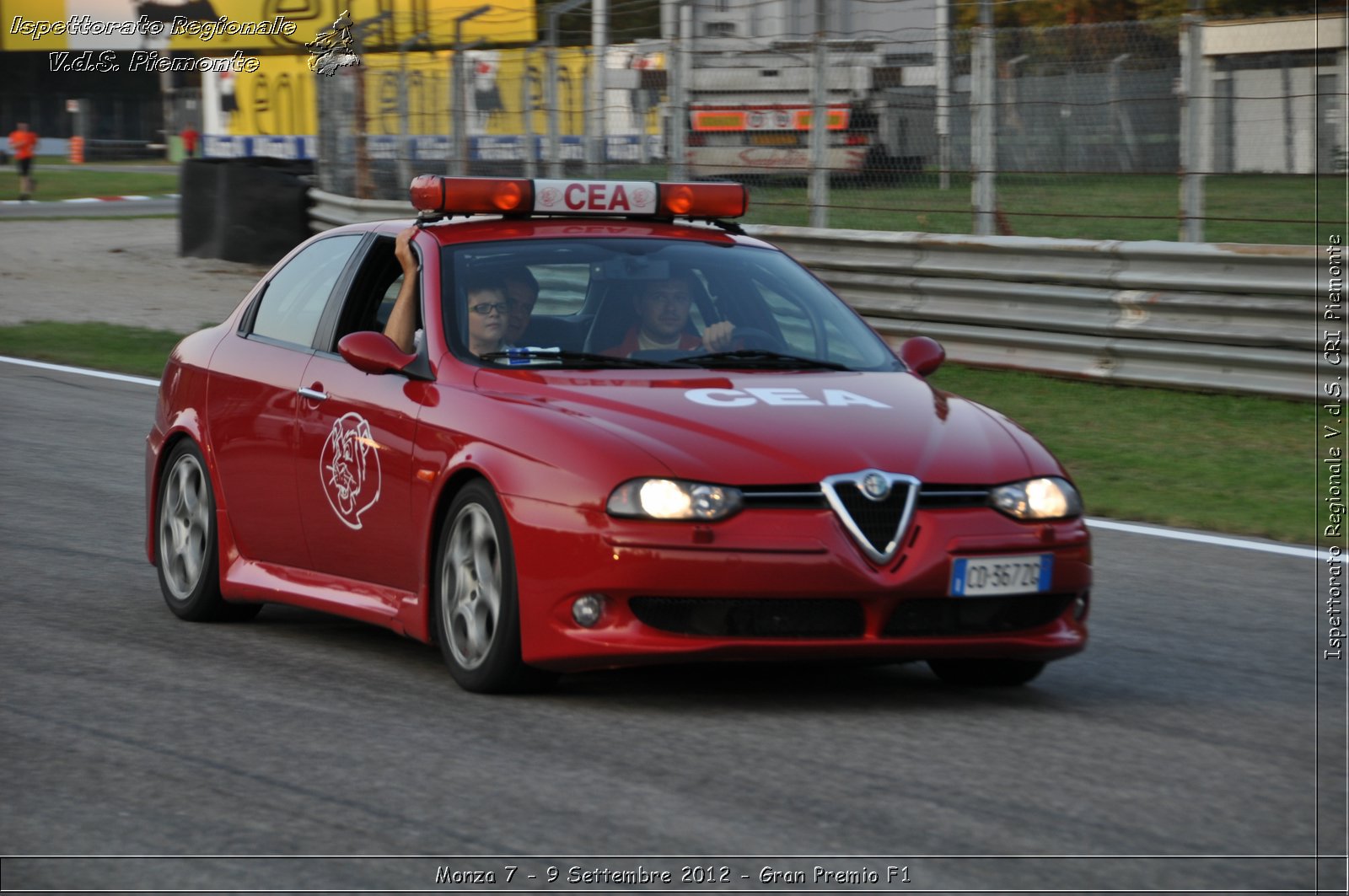 Monza 7 - 9 Settembre 2012 - Gran Premio F1 - Croce Rossa Italiana - Ispettorato Regionale Volontari del Soccorso del Piemonte