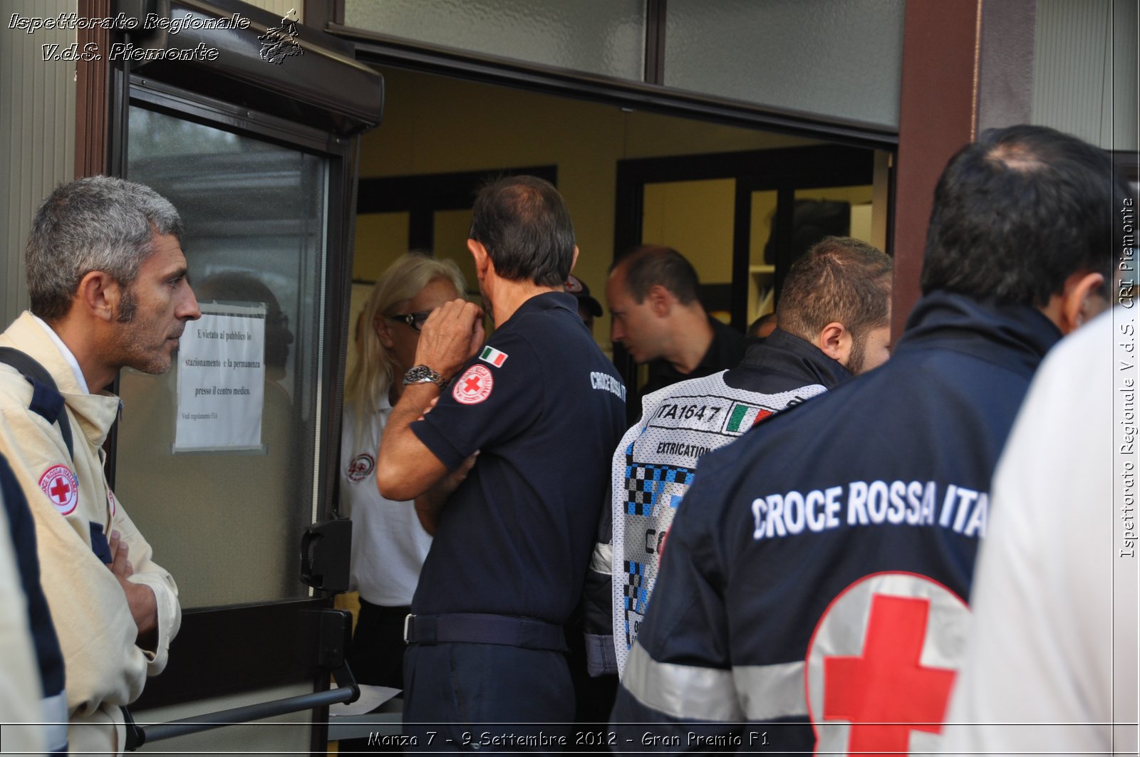 Monza 7 - 9 Settembre 2012 - Gran Premio F1 - Croce Rossa Italiana - Ispettorato Regionale Volontari del Soccorso del Piemonte