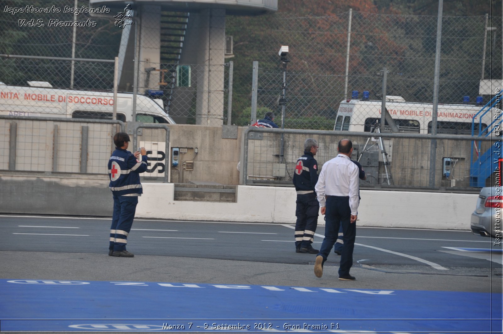 Monza 7 - 9 Settembre 2012 - Gran Premio F1 - Croce Rossa Italiana - Ispettorato Regionale Volontari del Soccorso del Piemonte