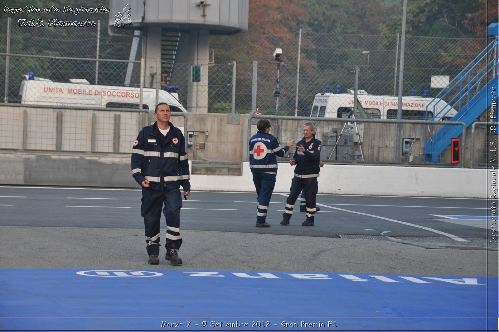 Monza 7 - 9 Settembre 2012 - Gran Premio F1 - Croce Rossa Italiana - Ispettorato Regionale Volontari del Soccorso del Piemonte