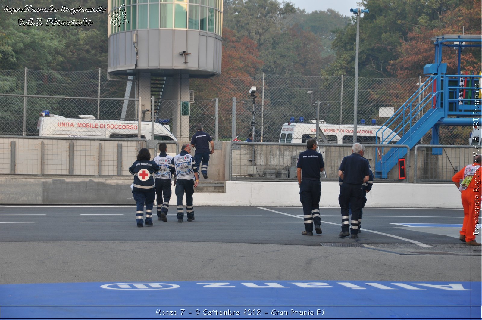 Monza 7 - 9 Settembre 2012 - Gran Premio F1 - Croce Rossa Italiana - Ispettorato Regionale Volontari del Soccorso del Piemonte