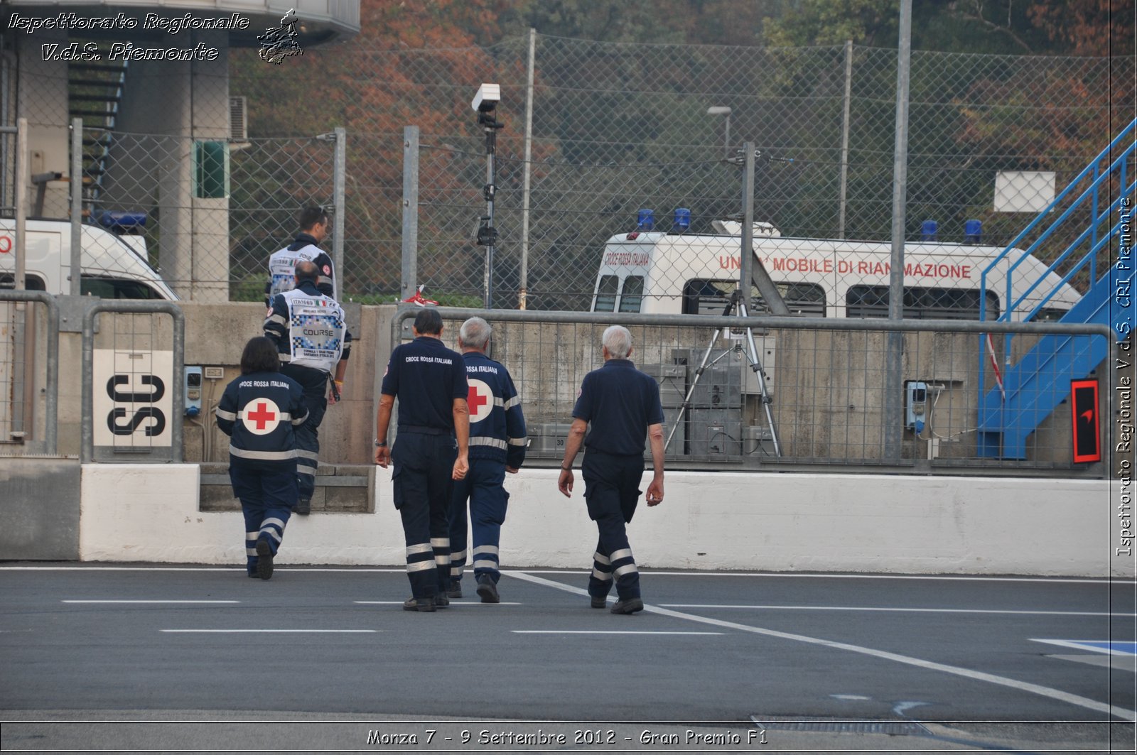 Monza 7 - 9 Settembre 2012 - Gran Premio F1 - Croce Rossa Italiana - Ispettorato Regionale Volontari del Soccorso del Piemonte