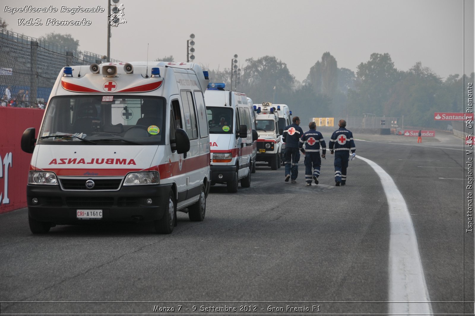 Monza 7 - 9 Settembre 2012 - Gran Premio F1 - Croce Rossa Italiana - Ispettorato Regionale Volontari del Soccorso del Piemonte