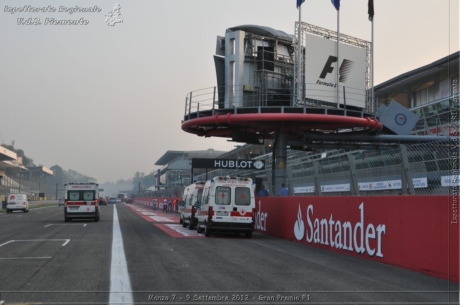 Monza 7 - 9 Settembre 2012 - Gran Premio F1 - Croce Rossa Italiana - Ispettorato Regionale Volontari del Soccorso del Piemonte