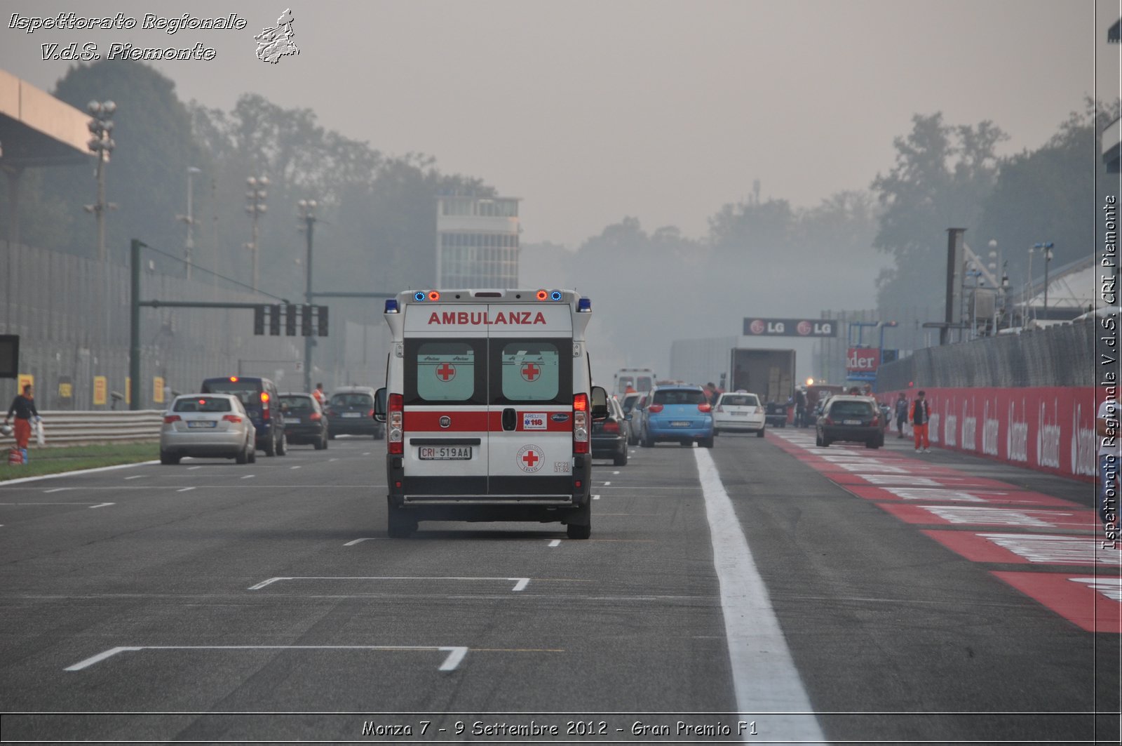 Monza 7 - 9 Settembre 2012 - Gran Premio F1 - Croce Rossa Italiana - Ispettorato Regionale Volontari del Soccorso del Piemonte