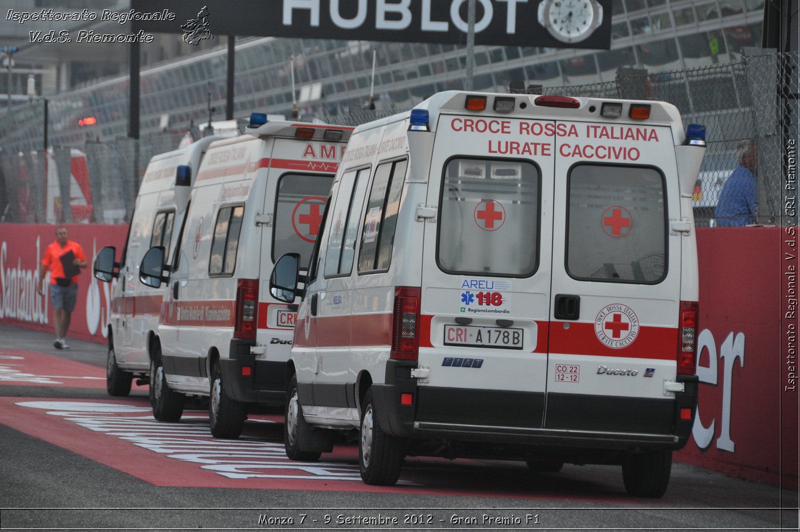 Monza 7 - 9 Settembre 2012 - Gran Premio F1 - Croce Rossa Italiana - Ispettorato Regionale Volontari del Soccorso del Piemonte