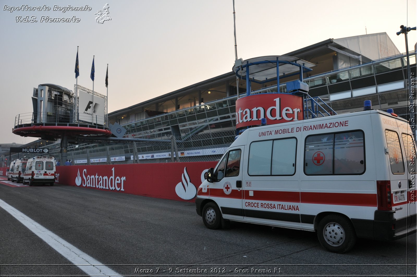 Monza 7 - 9 Settembre 2012 - Gran Premio F1 - Croce Rossa Italiana - Ispettorato Regionale Volontari del Soccorso del Piemonte