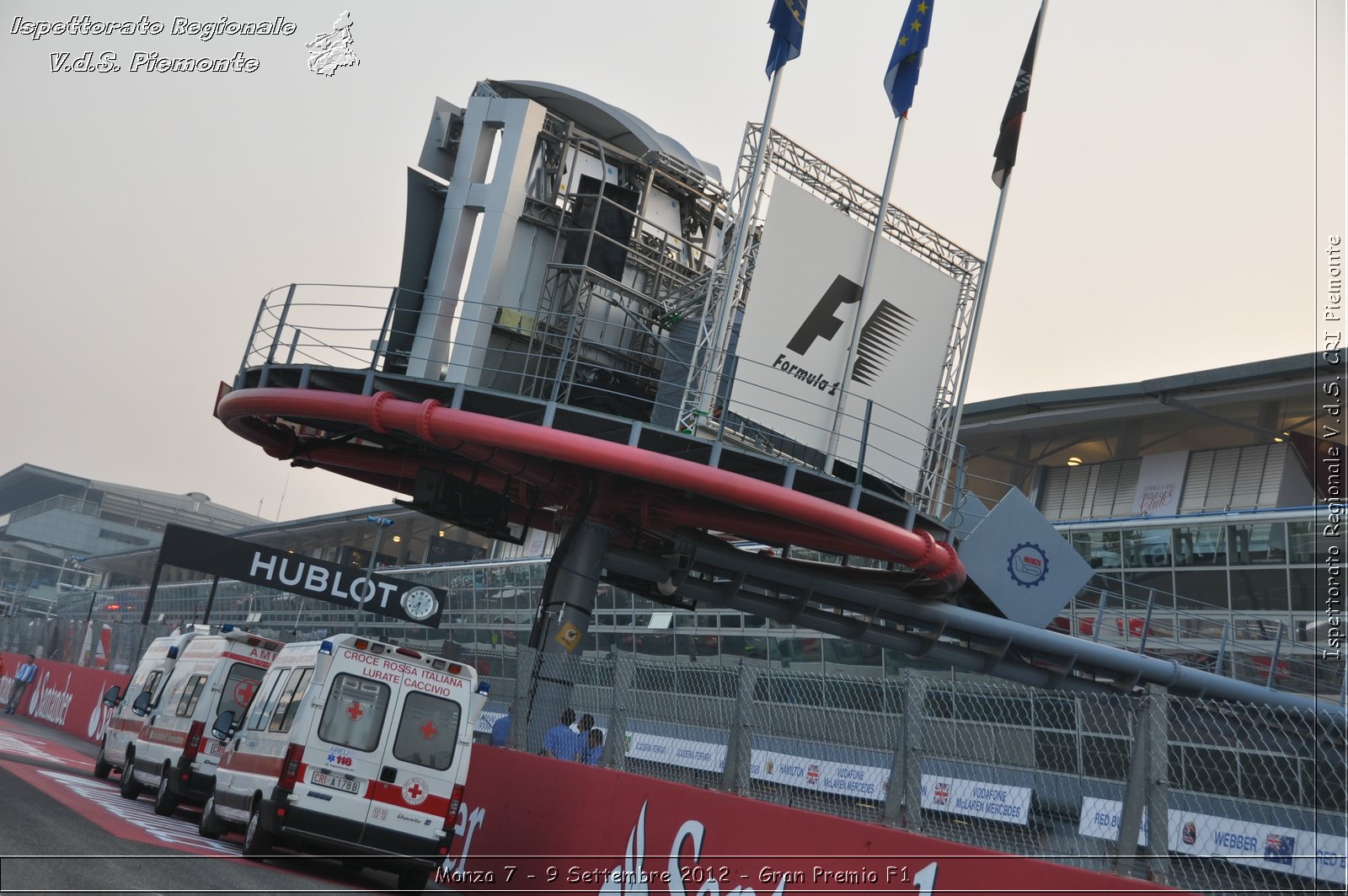 Monza 7 - 9 Settembre 2012 - Gran Premio F1 - Croce Rossa Italiana - Ispettorato Regionale Volontari del Soccorso del Piemonte