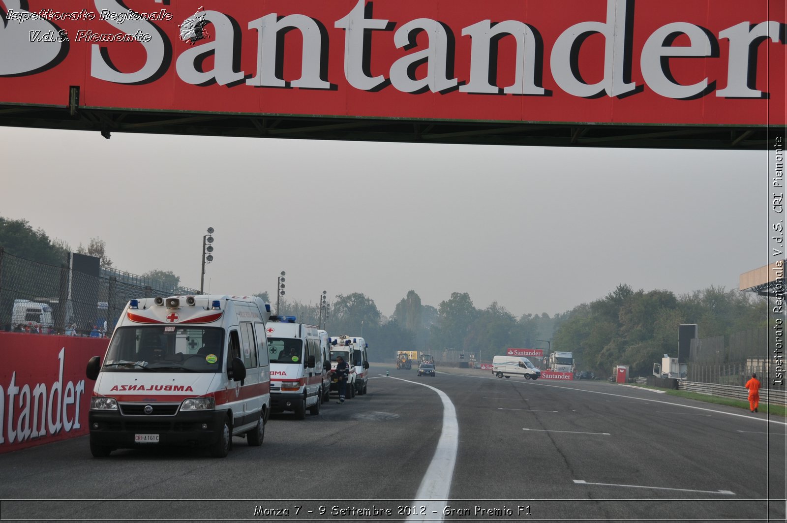 Monza 7 - 9 Settembre 2012 - Gran Premio F1 - Croce Rossa Italiana - Ispettorato Regionale Volontari del Soccorso del Piemonte