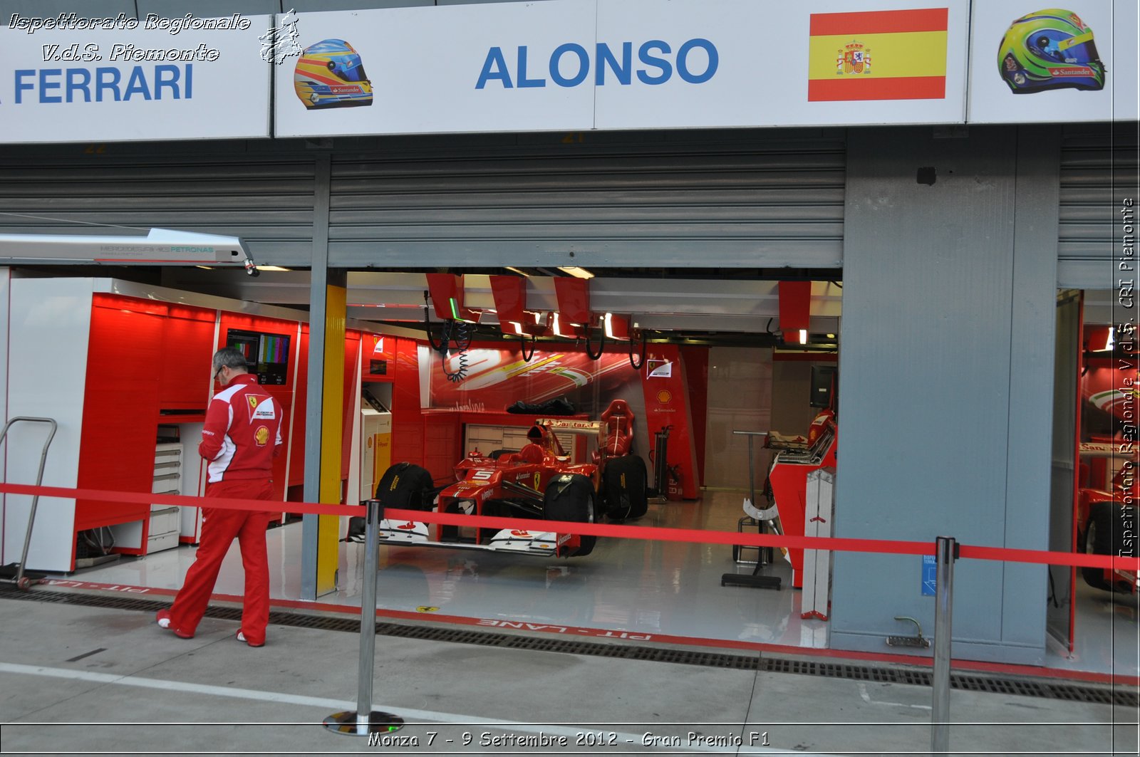 Monza 7 - 9 Settembre 2012 - Gran Premio F1 - Croce Rossa Italiana - Ispettorato Regionale Volontari del Soccorso del Piemonte