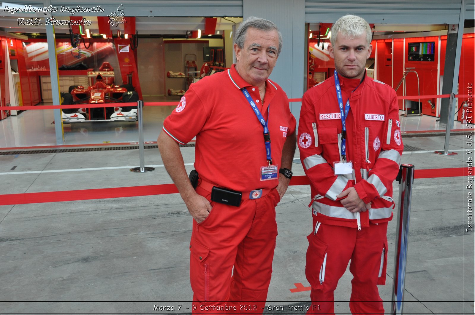 Monza 7 - 9 Settembre 2012 - Gran Premio F1 - Croce Rossa Italiana - Ispettorato Regionale Volontari del Soccorso del Piemonte