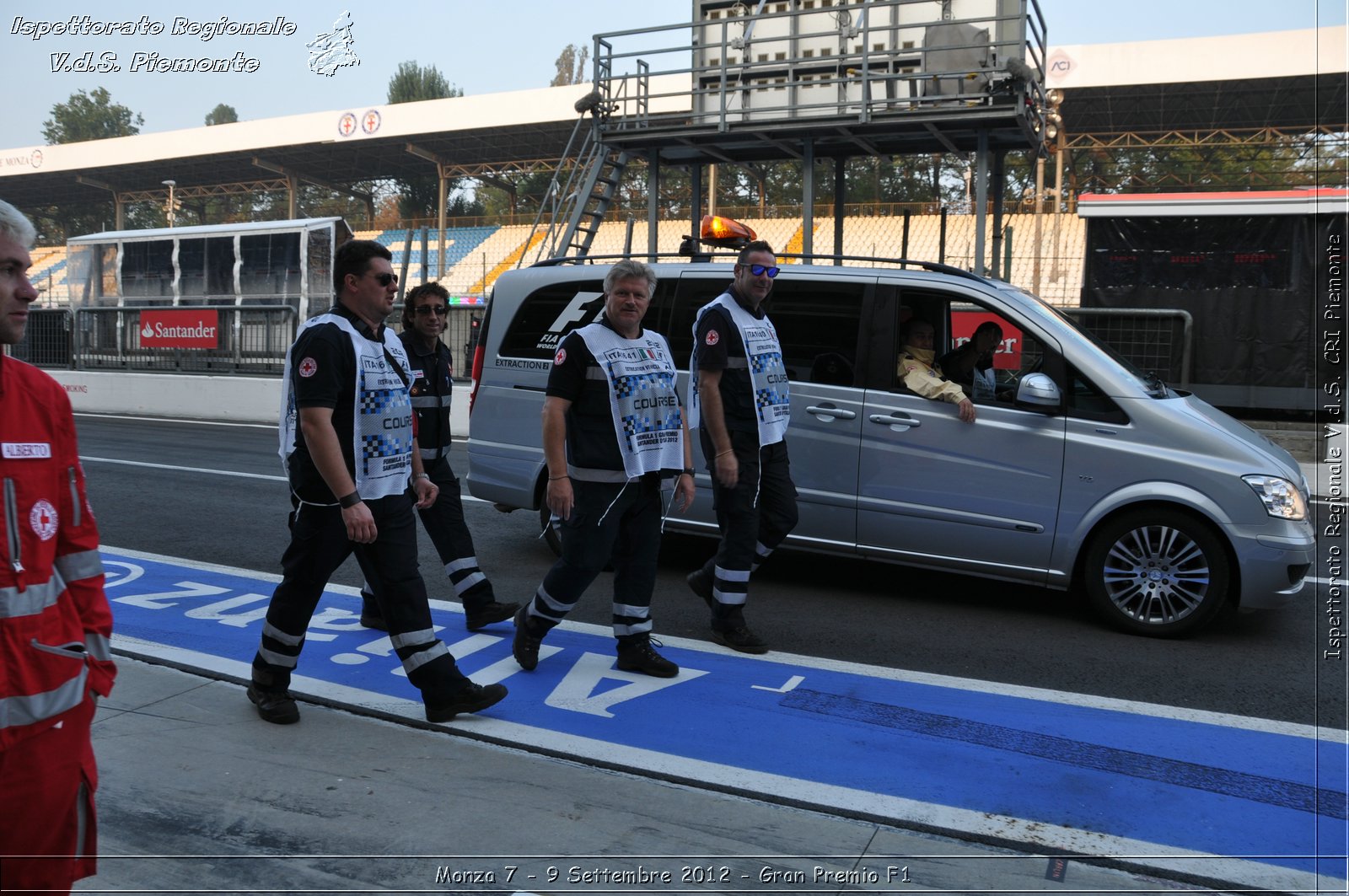 Monza 7 - 9 Settembre 2012 - Gran Premio F1 - Croce Rossa Italiana - Ispettorato Regionale Volontari del Soccorso del Piemonte