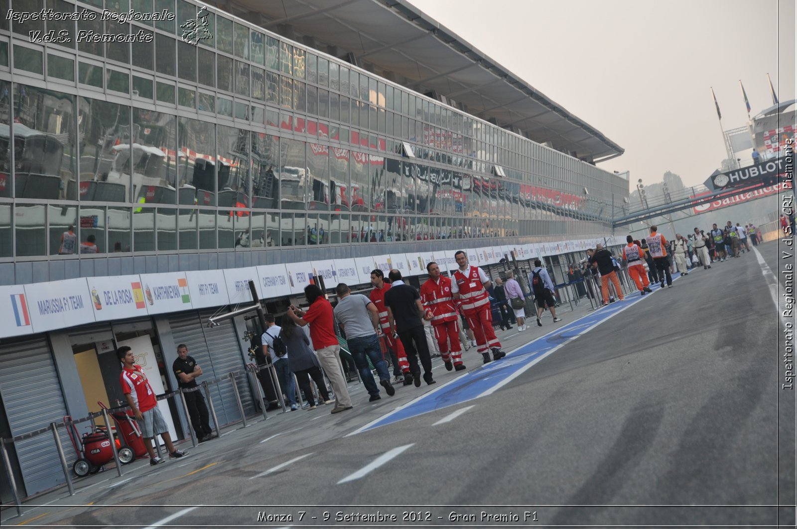 Monza 7 - 9 Settembre 2012 - Gran Premio F1 - Croce Rossa Italiana - Ispettorato Regionale Volontari del Soccorso del Piemonte