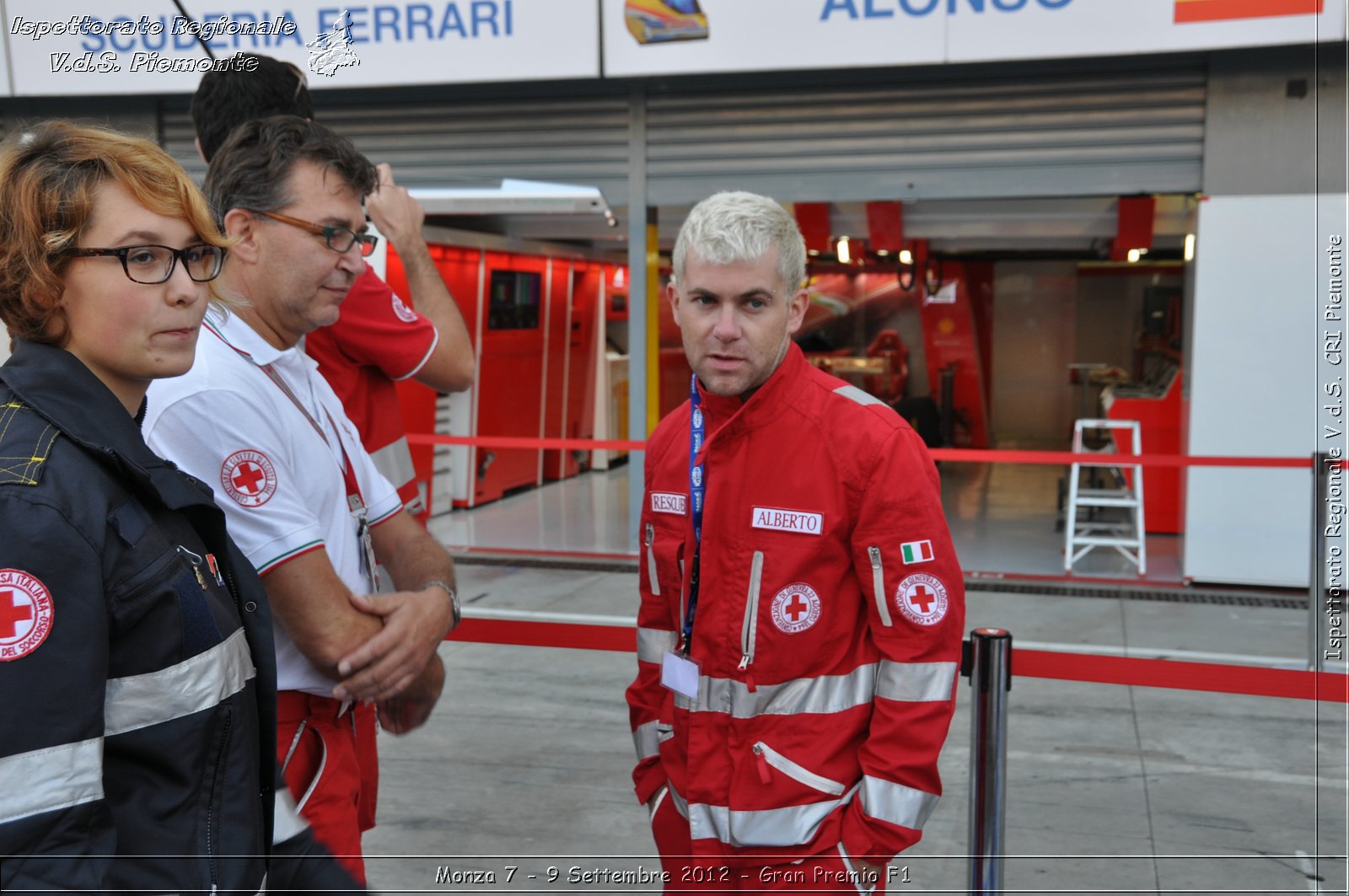 Monza 7 - 9 Settembre 2012 - Gran Premio F1 - Croce Rossa Italiana - Ispettorato Regionale Volontari del Soccorso del Piemonte