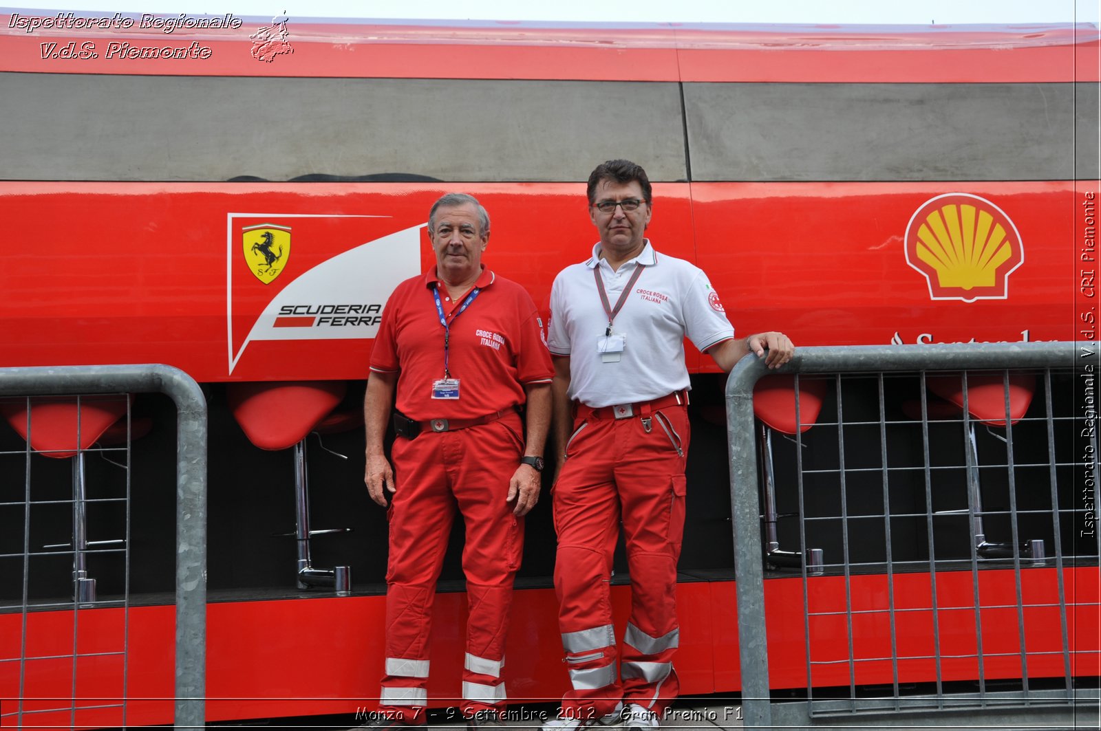 Monza 7 - 9 Settembre 2012 - Gran Premio F1 - Croce Rossa Italiana - Ispettorato Regionale Volontari del Soccorso del Piemonte